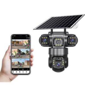 V380 Pro 3 Lens 4G SIM Card Outdoor IP CCTV Security PTZ